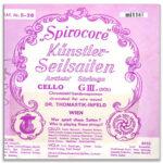 CORDA PER VIOLONCELLO G III SOL TUNGSTEN WOUND SPIROCORE ARTISTS' STRINGS THOMA