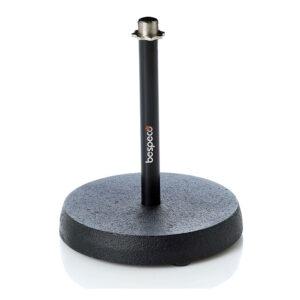 ASTA MICROFONICA DA TAVOLO BASE ROTONDA IN GHISA