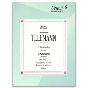 TELEMANN - 12 FANTASIE PER FLAUTO TWV 40:2-13