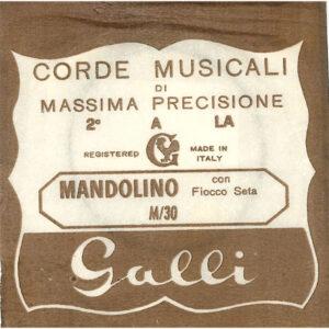 CORDE MUSICALI DI MASSIMA PRECISIONE PER MANDOLINO 2° A-LA M/30 GALLI