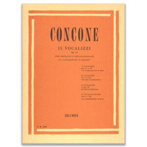 15 VOCALIZZI OPUS 12 PER SOPRANO O MEZZOSOPRANO - CONCONE