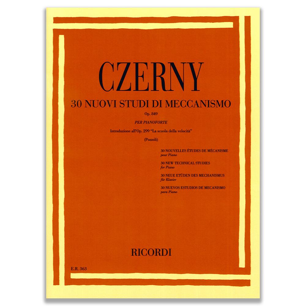 Carl Czerny 30 Nuovi Studi di Meccanismo, Op. 849