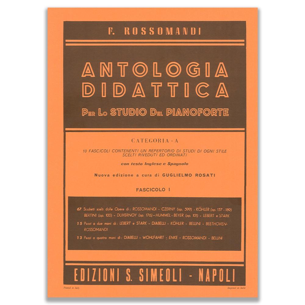 Antologia didattica per pianoforte Categoria A, Fascicolo 1