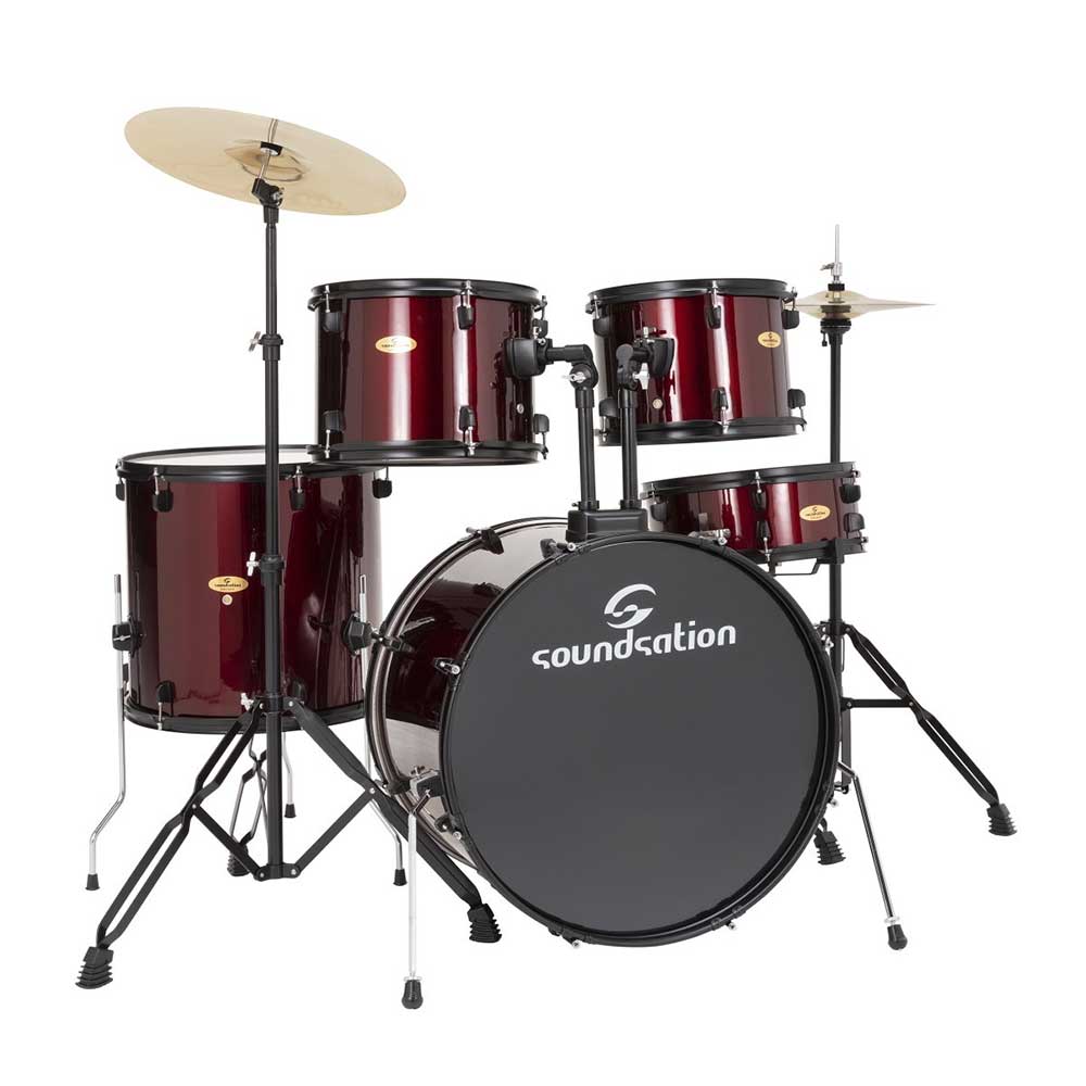 Drum Set Acustico 5 Pezzi Soundsation EDK22B-WR