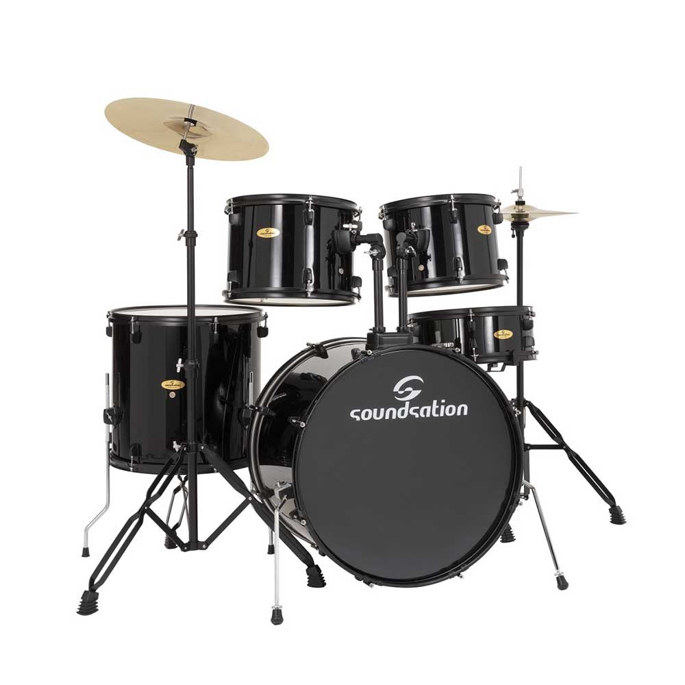 Drum Set Acustico 5 Pezzi Soundsation EDK22B-BK