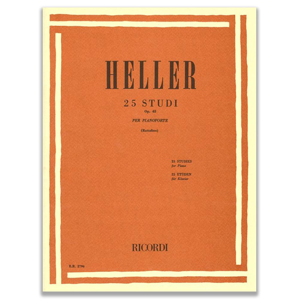 25 STUDI OP.45 PER PIANOFORTE - STEFANO HELLER