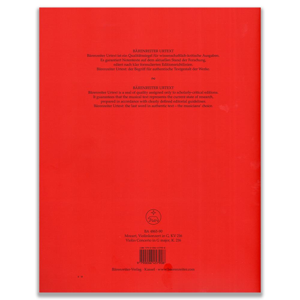 Mozart Concerto per Violino e Orchestra n. 3 KV 216
