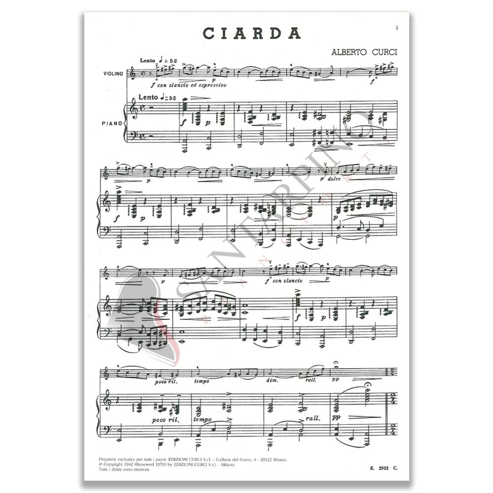 Ciarda Violino e Pianoforte