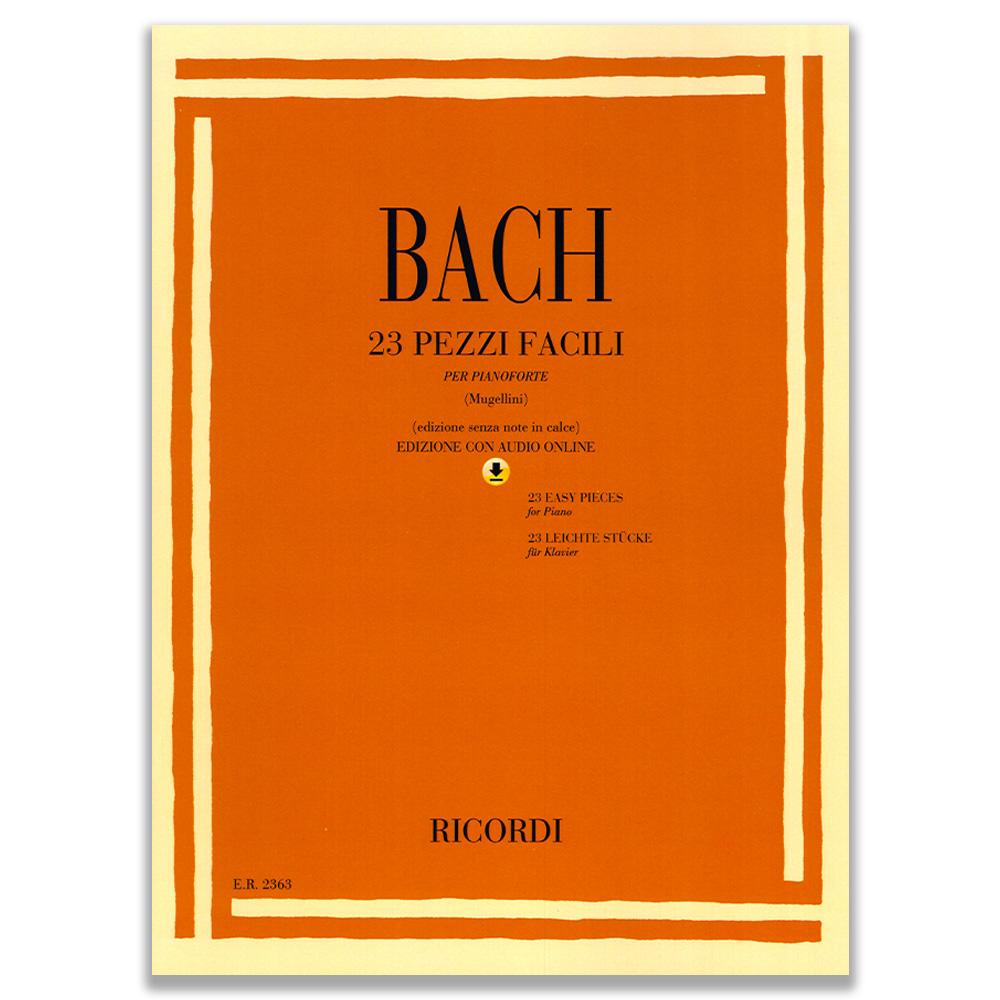 Bach 23 Pezzi Facili per Pianoforte con audio online
