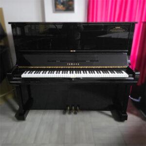 Pianoforte verticale usato Yamaha U3H nero, 3 pedali