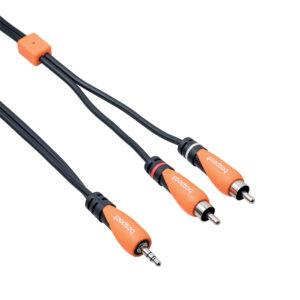Bespeco SLYMSR180 Cavo Interlink Jack Stereo 3,5 mm 2 x RCA