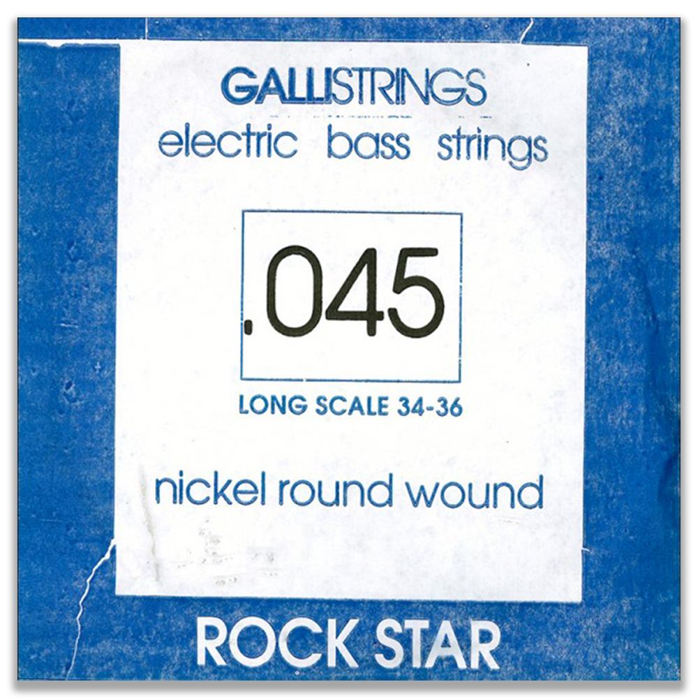 CORDA PER BASSO ELETTRICO 045 GALLISTRING LONG SCALE 34-36 NICKEL ROCK STAR