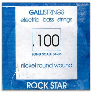 CORDA PER BASSO ELETTRICO 100 GALLISTRINGS LONG SCALE 34-36 NICKEL ROCK STAR