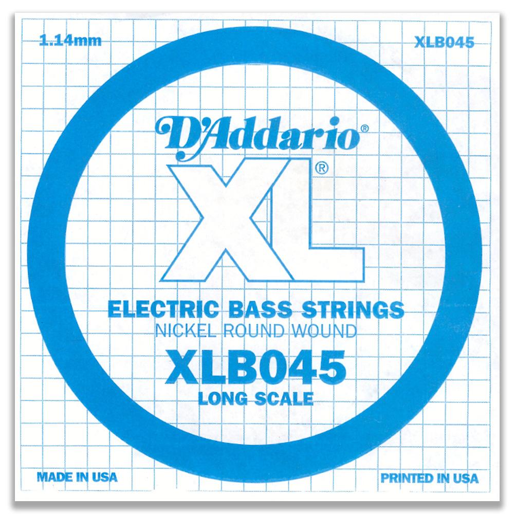 CORDA PER BASSO ELETTRICO NICKEL XL045 LONG AUDIO NICKEL ROUND WOUND D'ADDARIO