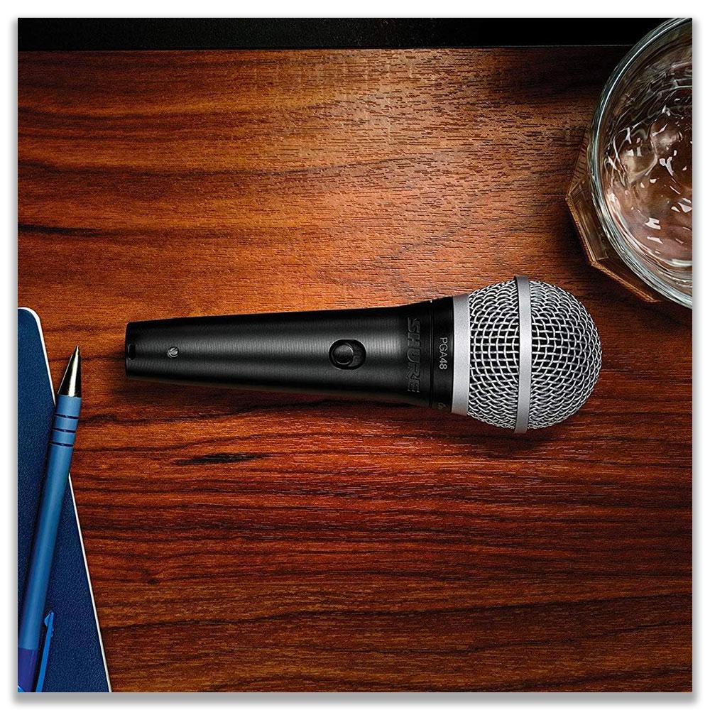 Shure PGA48-QTR-E Microfono Dinamico Cardioide con Cavo XLR