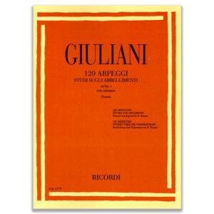 Giuliani 120 Arpeggi sugli Abbellimenti dall’Op. 1 per Chitarra