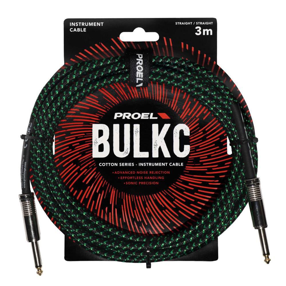 Proel Bulkc 3 metri nero e verde