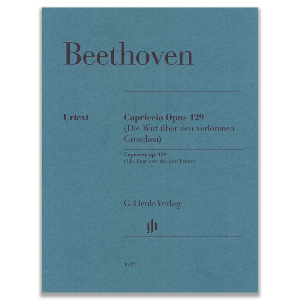 Beethoven Rabbia per il Soldino Perduto Op.129 Henle Urtext