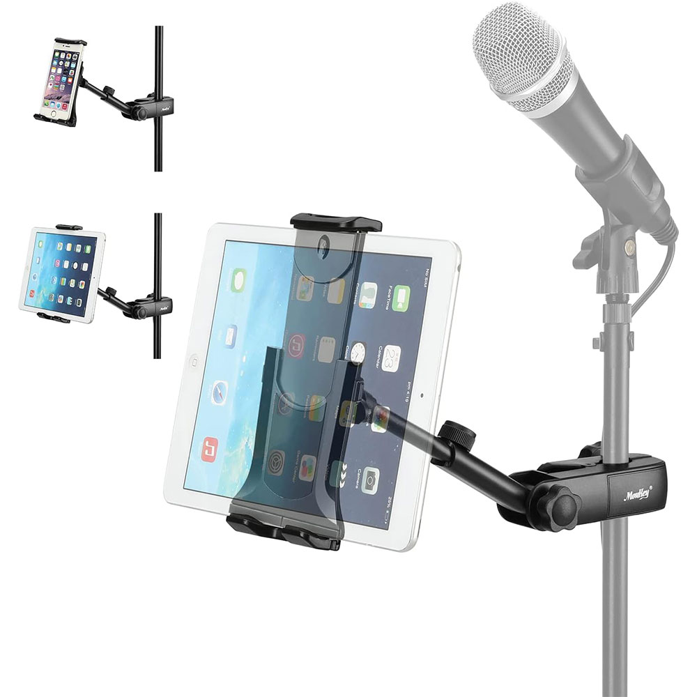 Moukey MMSPH-1 Supporto Tablet e Smartphone per Asta Microfonica