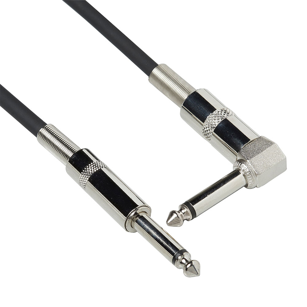 Bespeco BS300P Cavo per Strumenti Jack 6,3 mm Dritto/Angolato 3 m