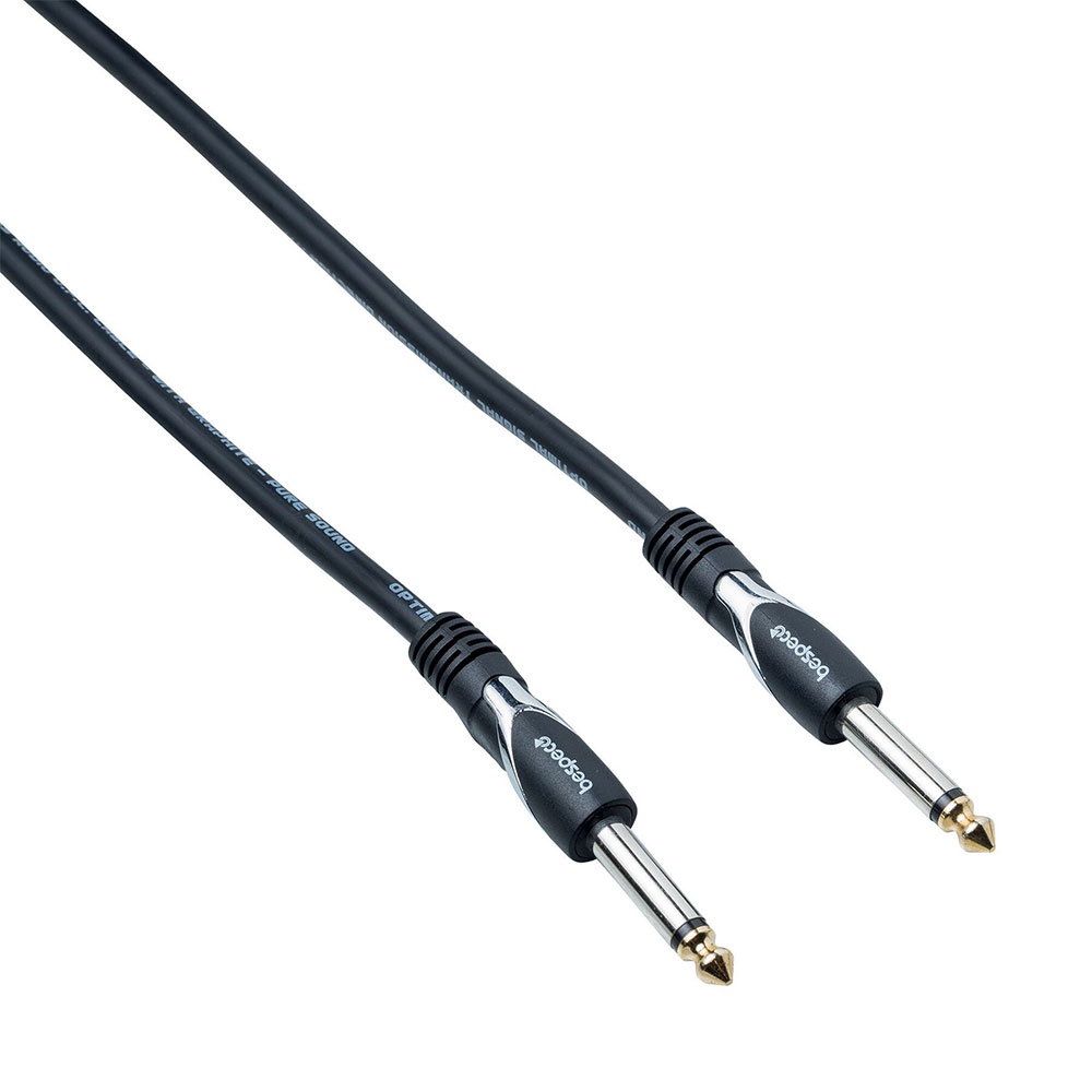 Bespeco HDJJ450 Cavo per Strumenti Jack Mono 6,3 mm 4,5 m Nero