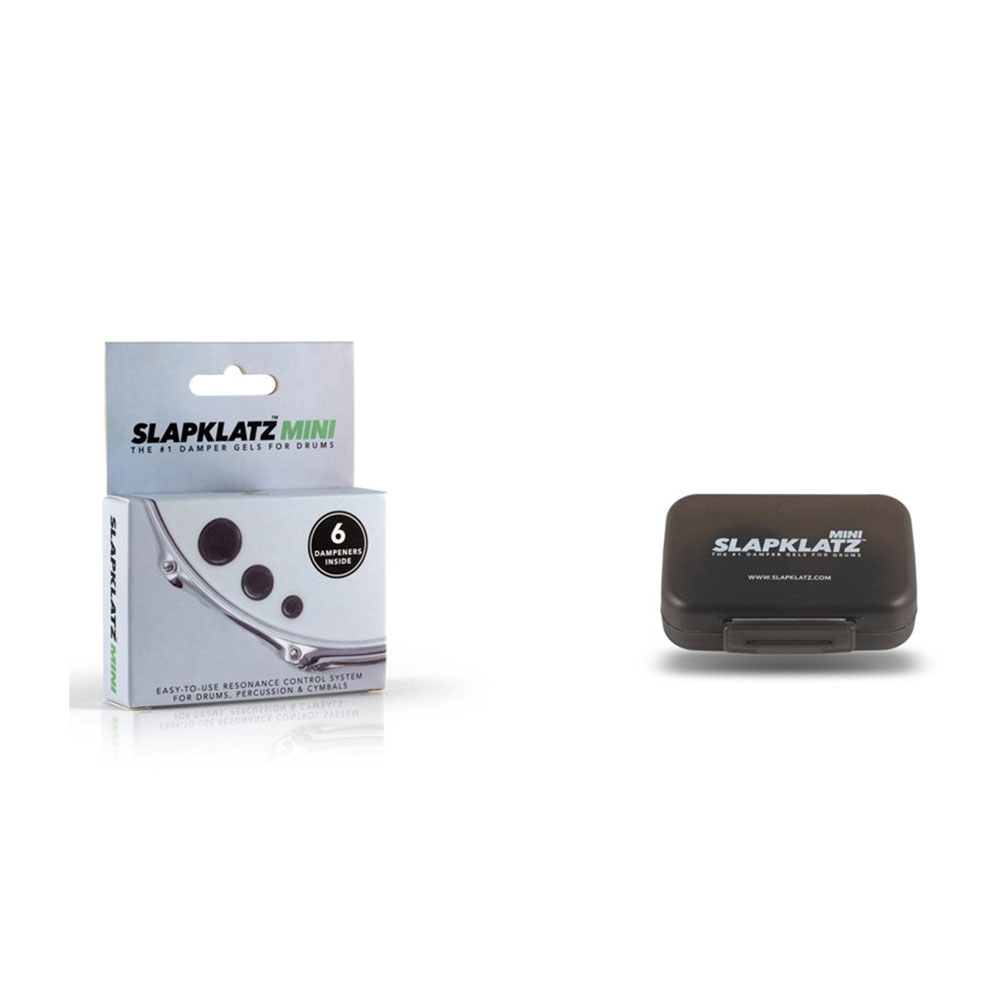 SlapKlatz SLAP-MI-BK Kit Sordine Gel per Batteria Mini Nero 6 Pad