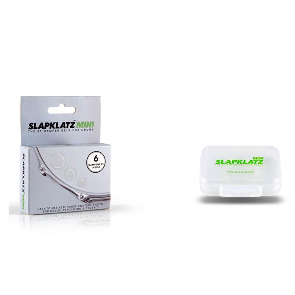 SlapKlatz SLAP-MI-CL Kit Sordine Gel per Batteria Mini Trasparente 6 Pad