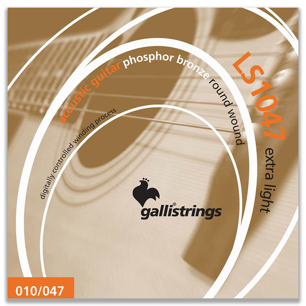 Galli LS1047 Corde per Chitarra Acustica Phosphor Bronze Extra Light 010-047