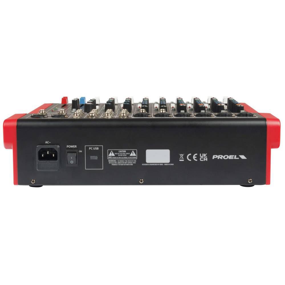 Proel MQ1222X Mixer Compatto 12 Canali con Effetti USB Bluetooth